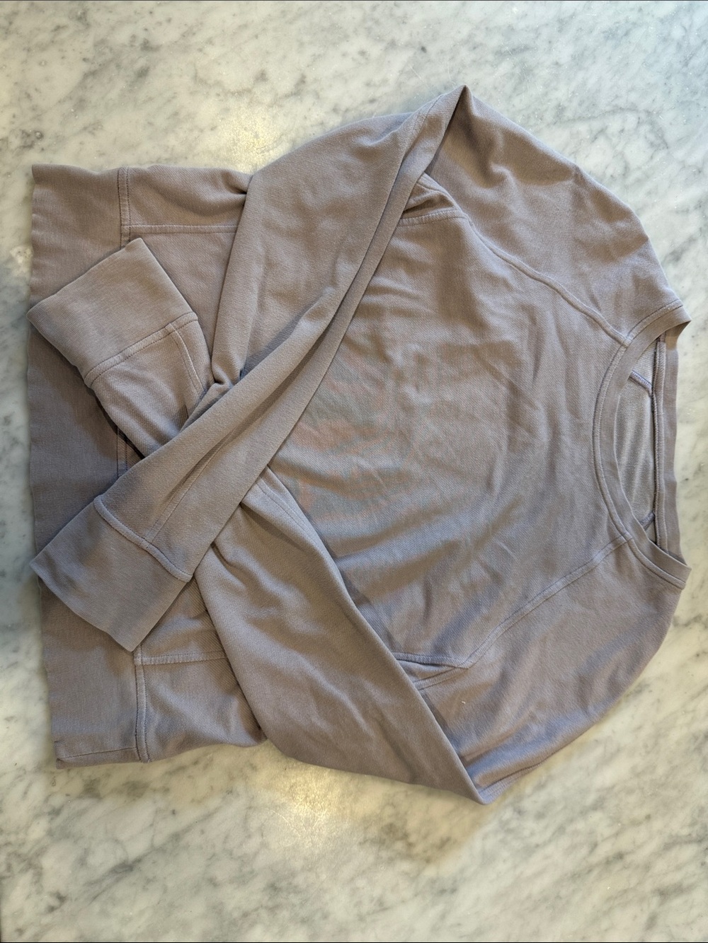 lululemon athletica mauve long sleeve pullover sweatshirt